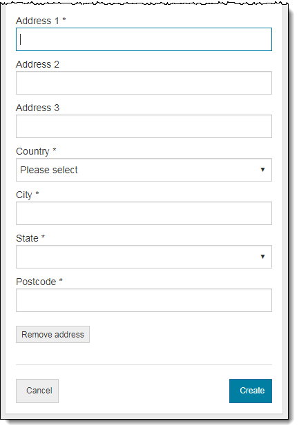 Create new proctor address information.